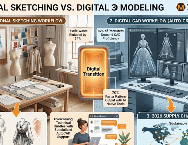 From Sketches to 3D: Why CAD is the New Essential Skill for US Fashion Designers